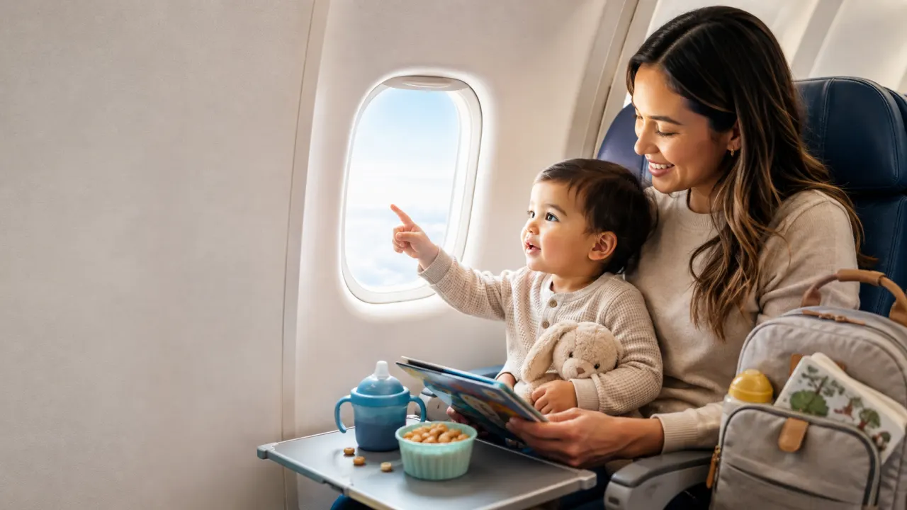 flying with a toddler on a plane