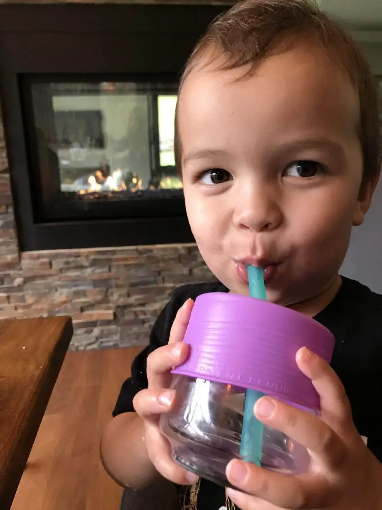 traveling with a toddler - siliskin straw