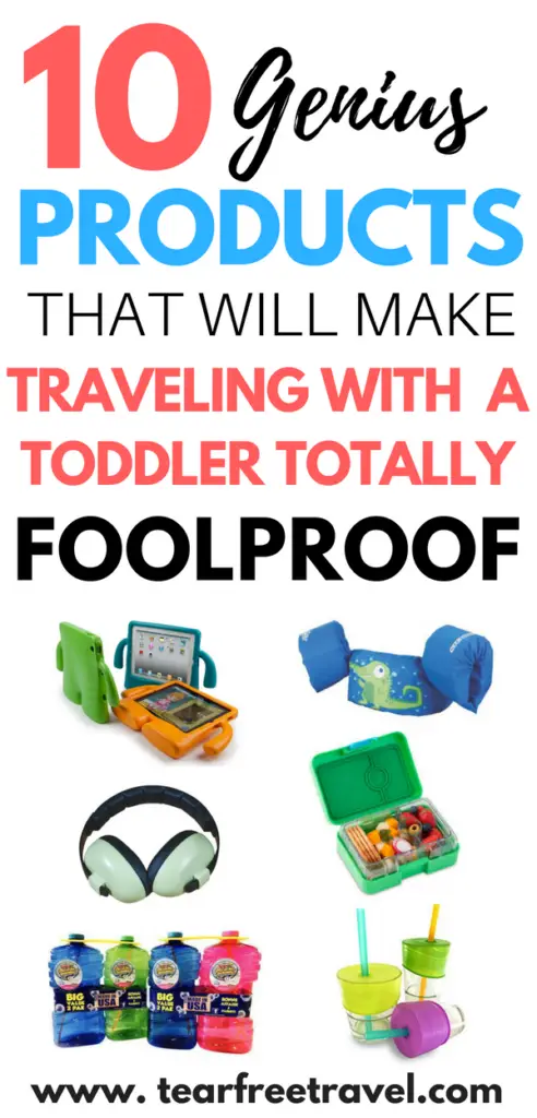 Toddler travel is tough! In this post I will cover the most genius toddler travel products and my favourite travel tips for toddlers to help make your next vacation perfect. I’ve got the best travel ideas for toddlers, including a list of my favourite travel gear for kids. If you are going to travel with your toddler you’ll want these tips. Pin this for your next toddler travel adventure! #toddlertravel #travelideasfortoddler #traveltoddler