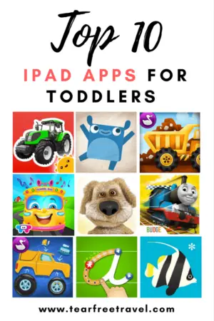 Wondering what are the best iPad apps for toddlers? These apps got me through a long flight with a 2-year-old. Fun and educational, these are the top toddler apps that my little guy loves. Click through to find out more! #kidstablet #apps #ipadapps #toddlerapps #bestipadgames #kidslearningapps #bestappsfortoddlers #educationalipadapps #babyapps #ipadappsforkids #educationalappsfortoddlers #toddlerapps #planewithtoddler #planewithbaby #appsfor2yearolds #ipadappstoddlers #ipadappskids