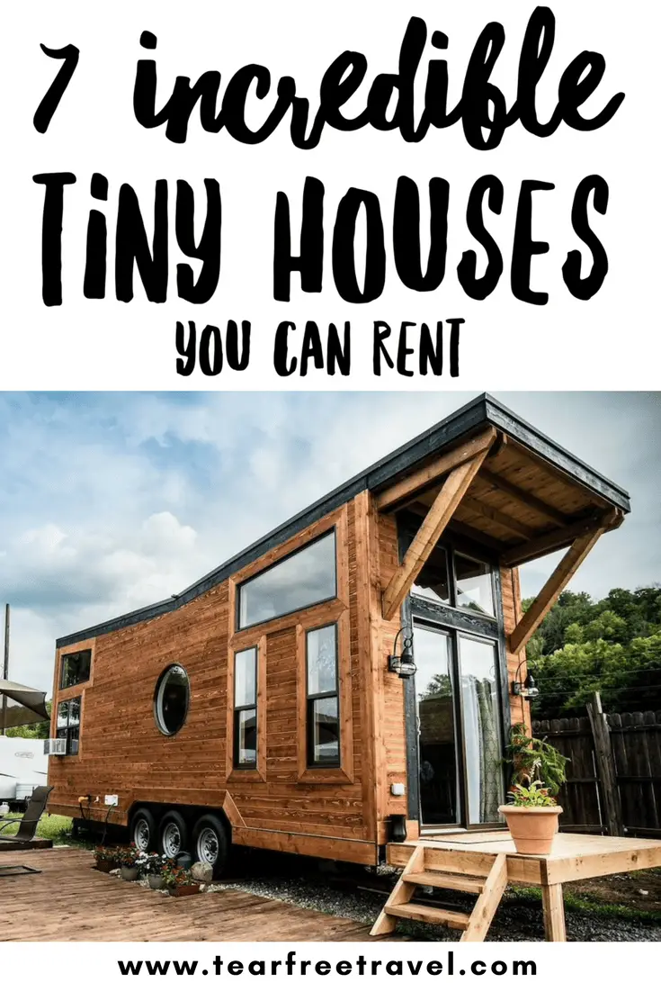 Have you wanted to try out tiny house living but can't imagine living in a small space full-time? Check out these amazing tiny house rental properties in the US that would be perfect for your next family vacation! Tiny house vacation rentals give you an chance to enjoy the amazing interiors and space saving designs without having to 'live tiny' yourself! #tinyhouse #tinyhousevacation #tinyhousevacationrental #familyvacation #travelwithkids #wanderlust #tinyhouserental