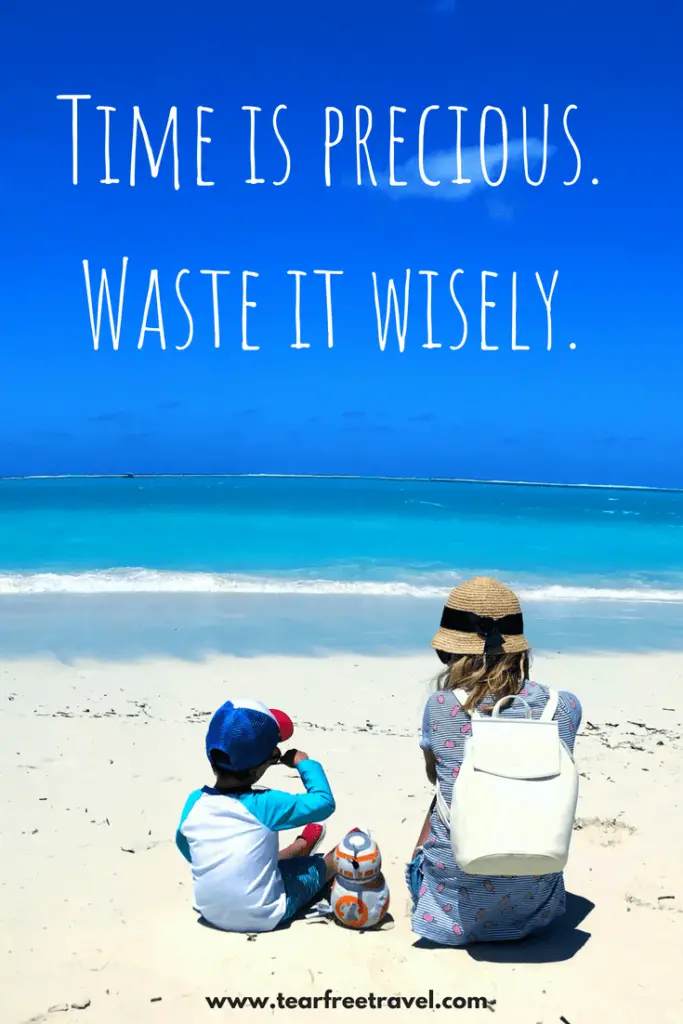 Family Travel Quotes. Time is precious, waste it wisely! 75 epic travel quotes. These inspirational quotes and memorable sayings are perfect for a traveling family. Pin these for your next travel inspiration! #travel #quotes #inspirationalquotes