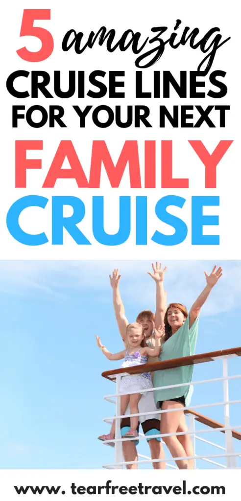 Thinking of a family cruise vacation? Here are our favorite 5 cruises for kids. These kid-friendly cruise options have the most amazing amenities for kids! Ice skating, surfing, mini putt, it's amazing what they can pack onto a a ship! Learn all about the benefits of cruising with the family and why you should consider a cruise for your next trip! #cruise #cruisetips #cruisevacation #familycruise #familytravel #familyvacation