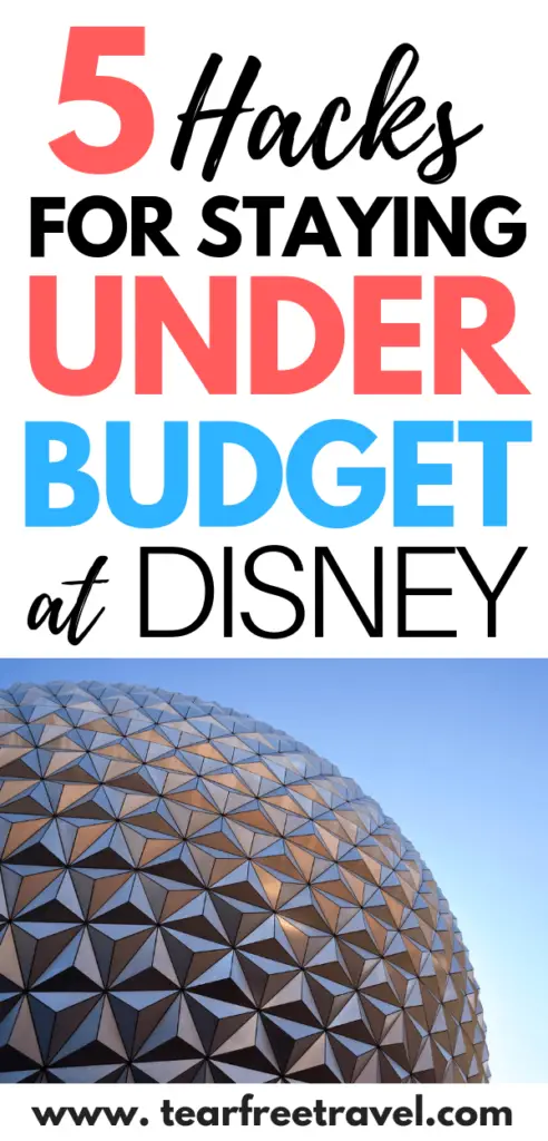 Do you want to spend less at Disney? These 5 budget saving hacks will help you save money on your Disney Vacation. Disney does not have to break the bank! These quick hacks will save you money and keep you on budget for your Disney World vacation. Don't plan your trip without these in mind! #disney #vacation #disneyvacation #disneyworld #familyvacation #familytrip #familytravel