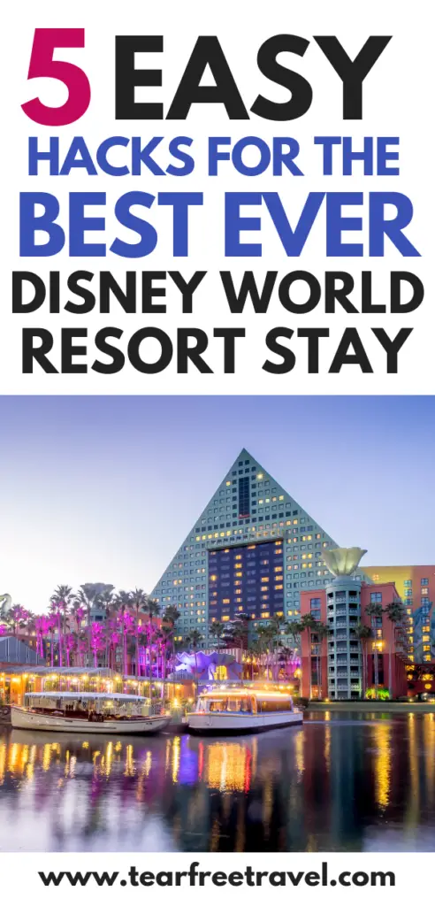 On your next trip to Disney World why not stay at a Disney World resort. These Disney Resort hacks will make your next Disney Vacation even more magical. These simple tips will help you to choose the best Disney resort for your next Disney World trip. #disney #disneyworld #disneyresort #familyvacation 