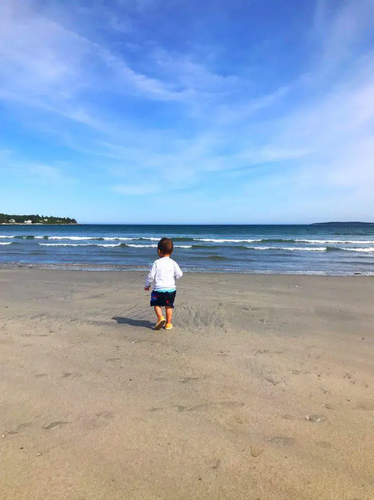 The beautiful beach at Quarterdeck Resort