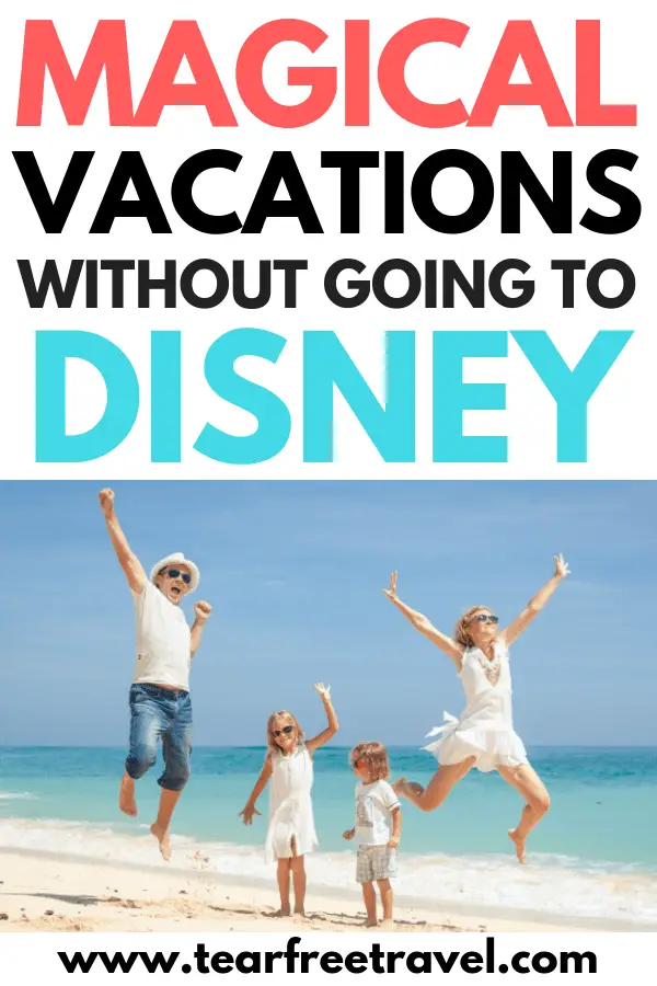 Are you looking for a magical family vacation? You don't have to do Disney to have some magic on your family vacation! Check out our ideas for the best family vacation spots that will wow your kids without the huge price tag of Disney. Have a blast on your next family trip with these awesome family vacation destinations. #travel #familytravel #familyvacationdestinations