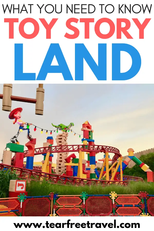 Here's what you need to know about Disney World's Toy Story Land! Toy Story Land is one of the newest attractions at Disney World's Hollywood Studios. Add this to your must-do list for your next Disney World vacation. We'll show you how to beat the lines and enjoy your time at Toy Story Land.  Pin these to your Disney Tips board for your next Disney World trip! #Disney #disneyworld #disneyvacation