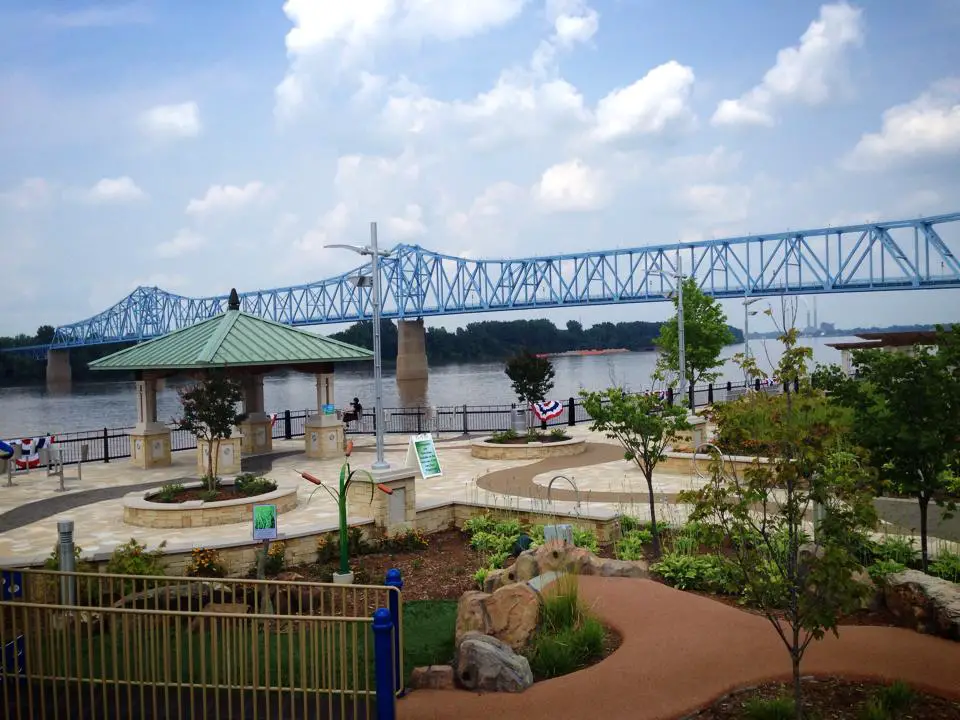 The riverfront at Smothers Park