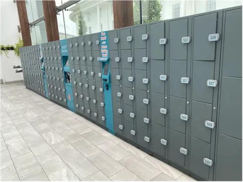 storage lockers at SoundWaves